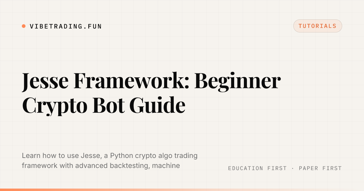 Jesse Framework: Beginner Crypto Bot Guide